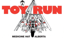 2017 Toy Run Medicin Hat Alberta official logo in Dunmore, Alberta